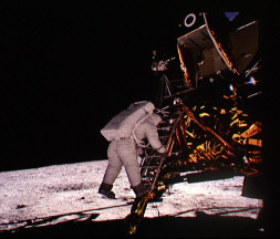 Astronaut Edwin Aldrin on Moon